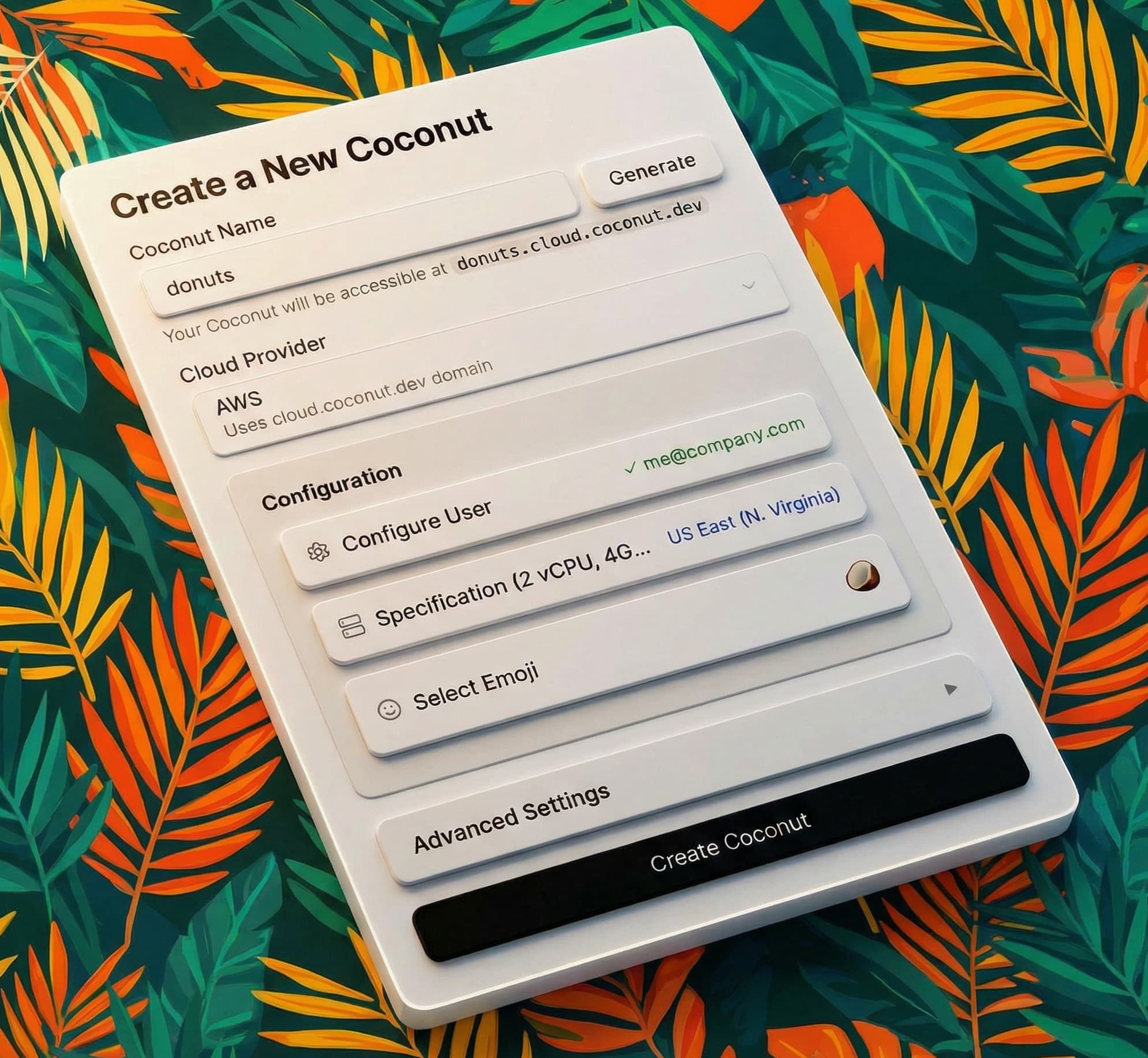 Coconut design review workspace preview