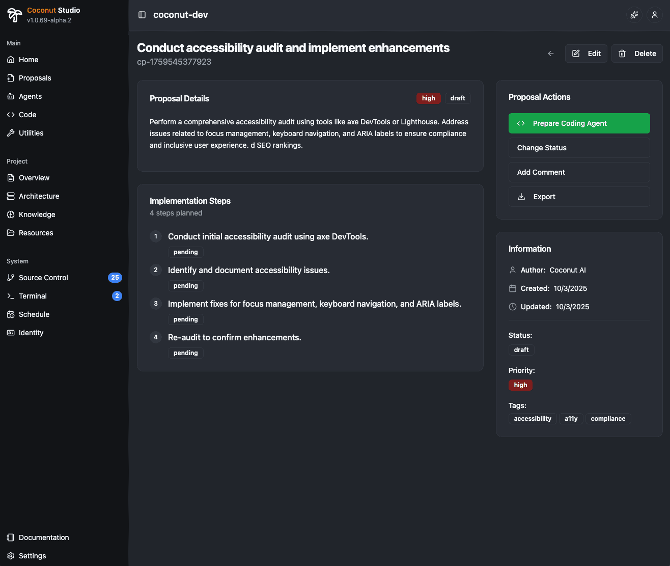 Intelligent Change Proposals